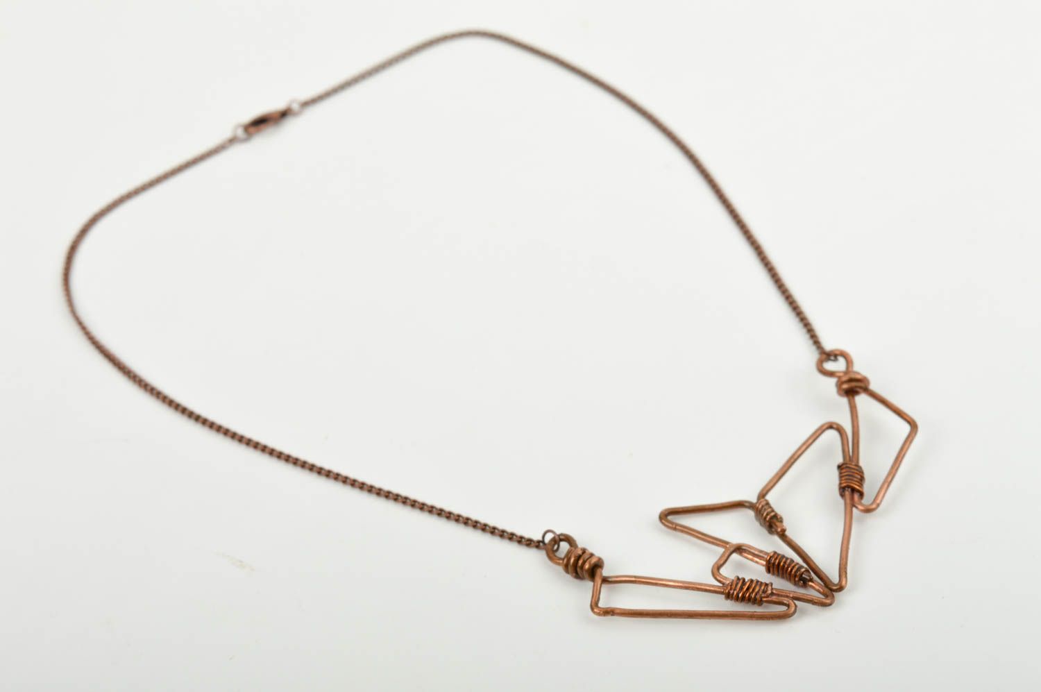Kupfer Anhänger handmade Halsketten Anhänger moderne Halskette für Frau foto 5