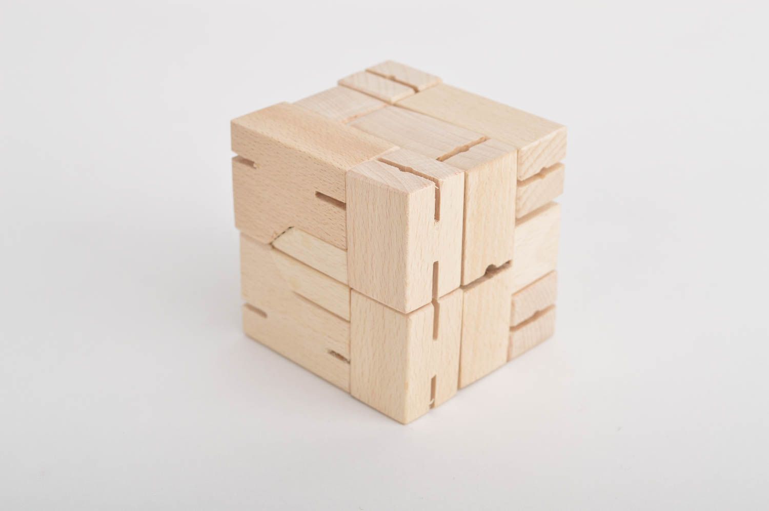 Игрушка ручной работы деревянный кубик игрушка из дерева от 3 лет Робот фото 2