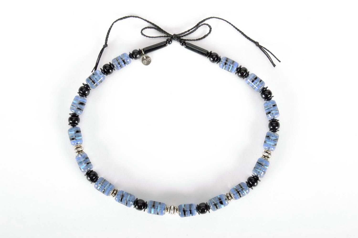 Glass beaded necklace photo 1