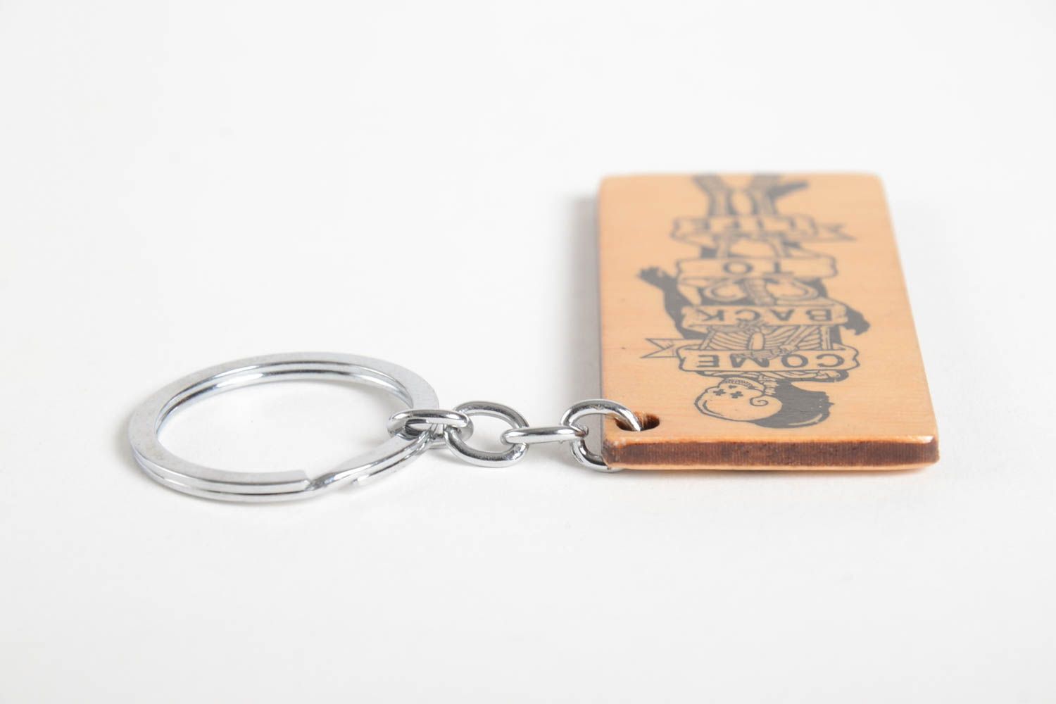 Handmade gifts wooden keychain key ring key accessories souvenir ideas photo 5