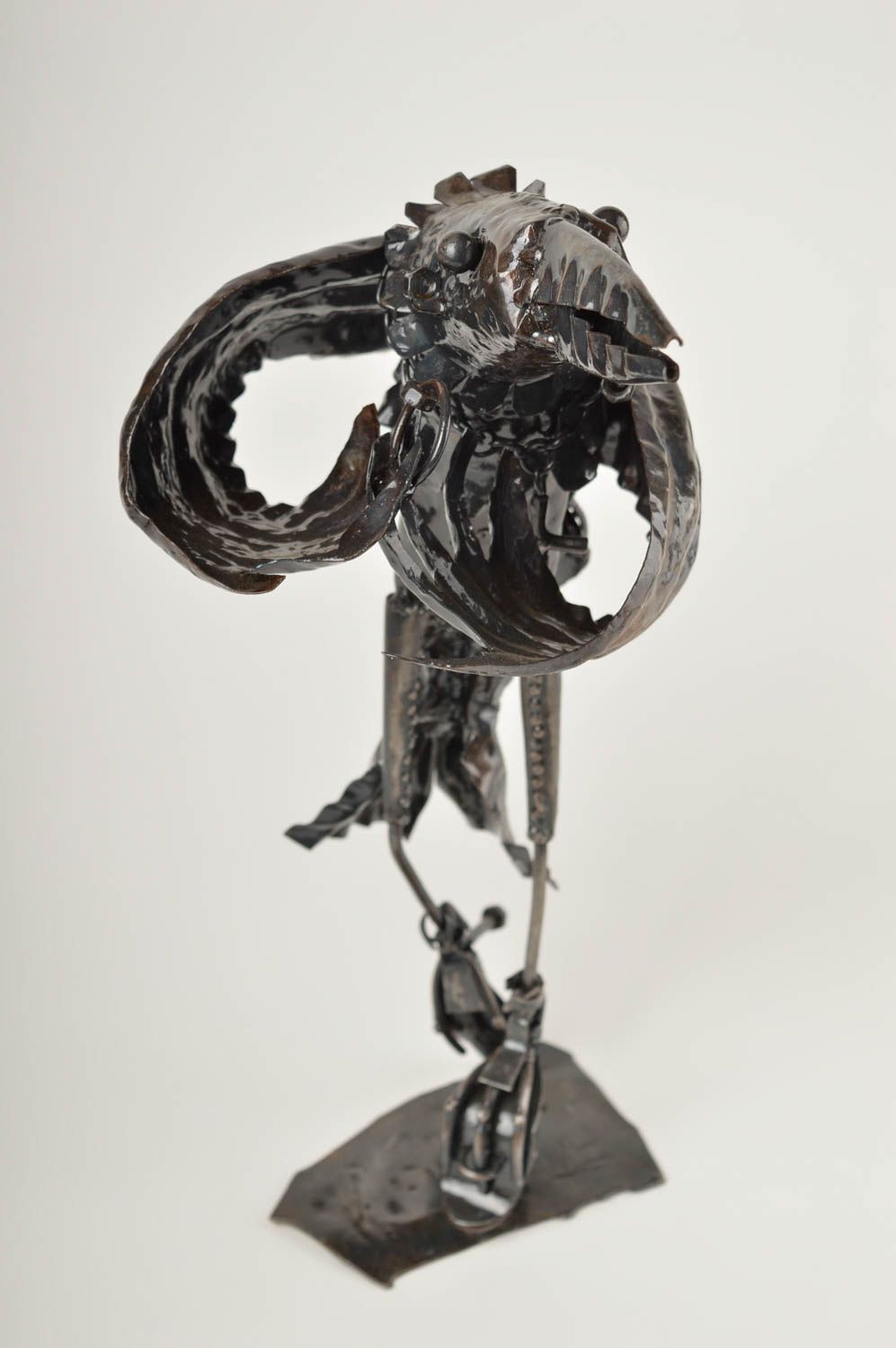 Handgefertigt Dekofigur aus Metall Tisch Deko kleine Figur Geschenk Ideen foto 2