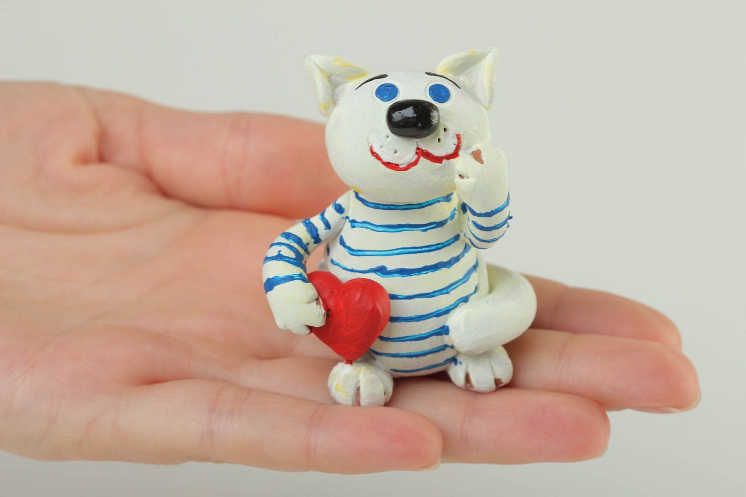 Handmade ceramic figurine miniature animals small gifts decorative use only photo 5