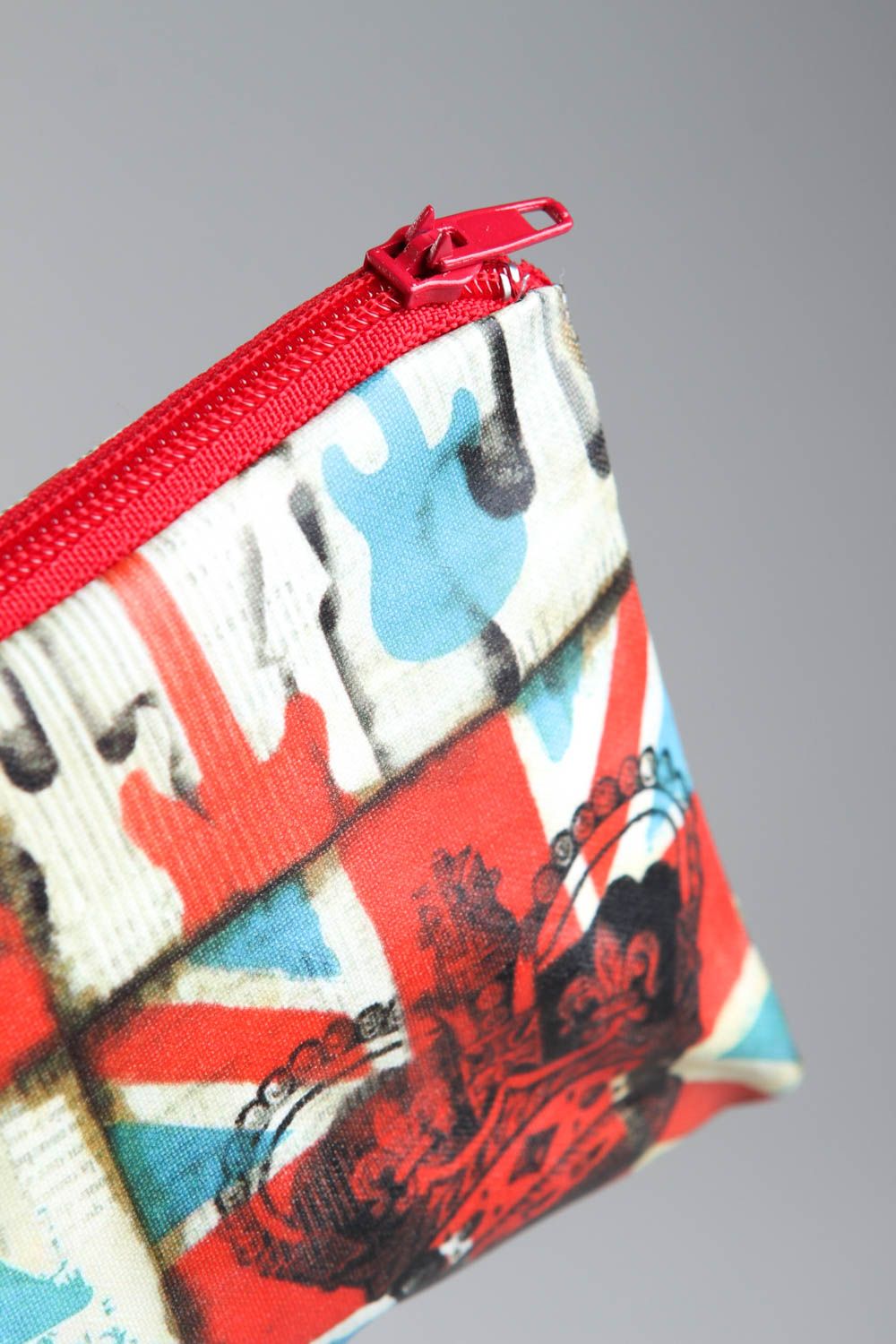 Bag with print handmade cosmetic bag gift for girl stylish bag for cosmetics photo 2
