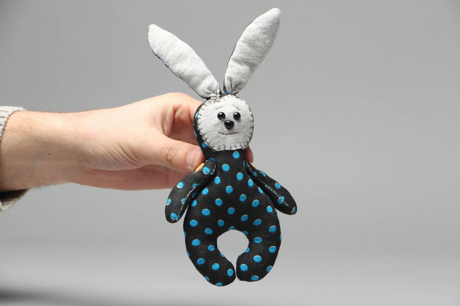 Handmade soft toy for children Rabbit photo 4