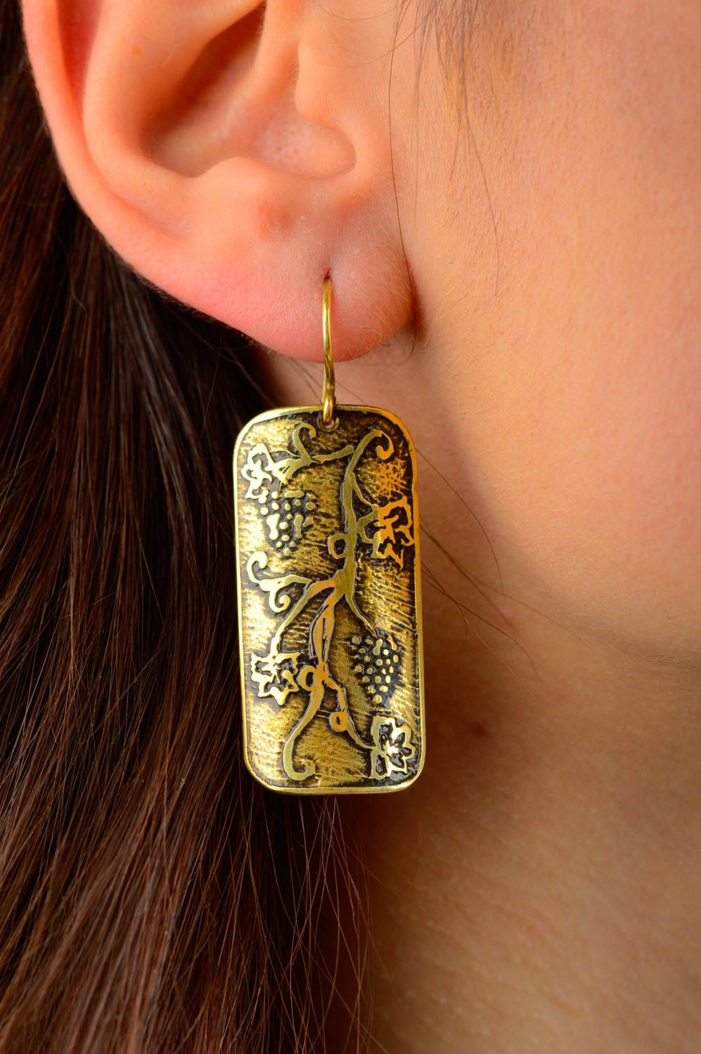 Handmade earrings metal jewelry designer earrings fashion accessories for women photo 1