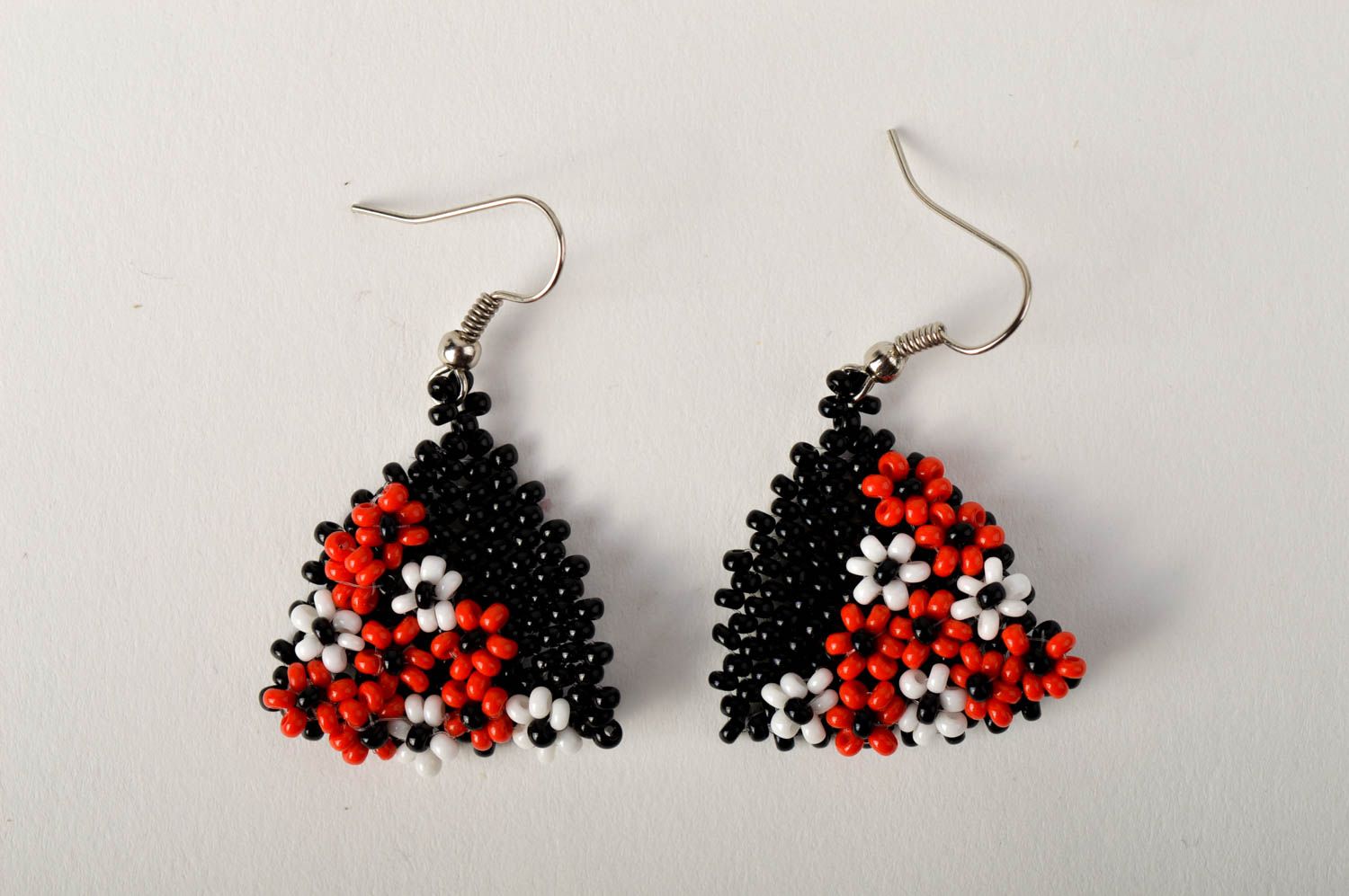 Handmade stylish earrings unusual designer jewelry cute earrings with charms photo 3