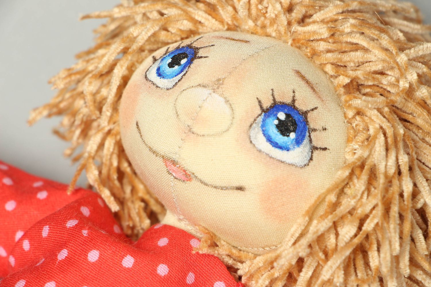 Авторская кукла ручной работы из ткани подарок ребенку  фото 2