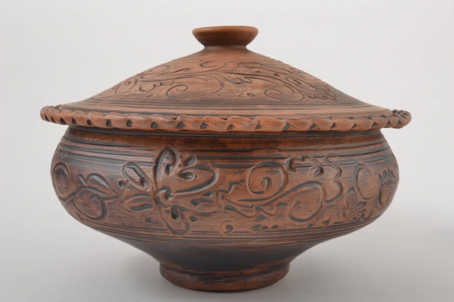 10 inches wide 6 inches tall ceramic decorative kitchenware pot 3 lb photo 3