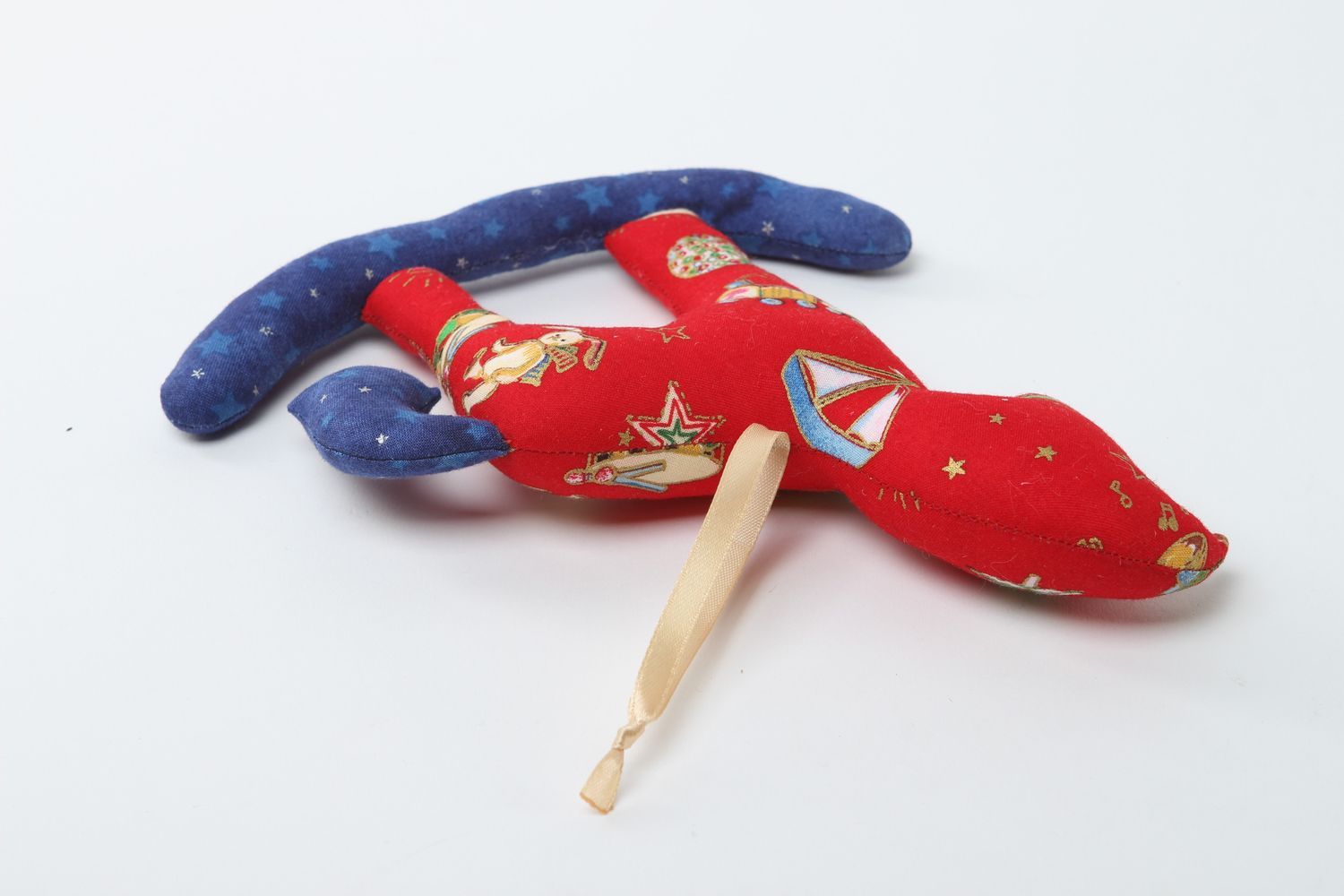 Beautiful handmade soft toy stuffed fabric toy nursery design for decorative use photo 4