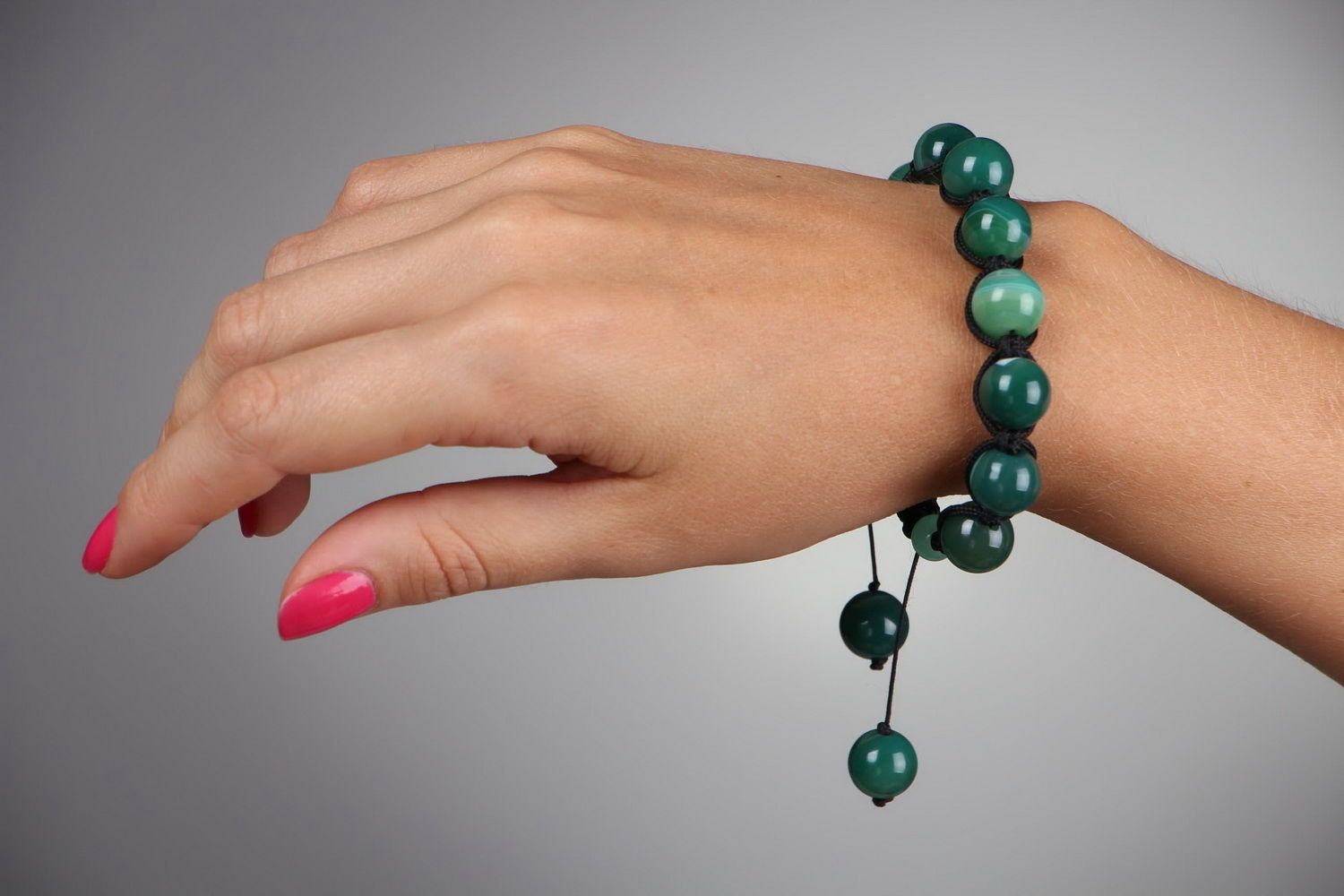 Bracelet vert d'Agate photo 5