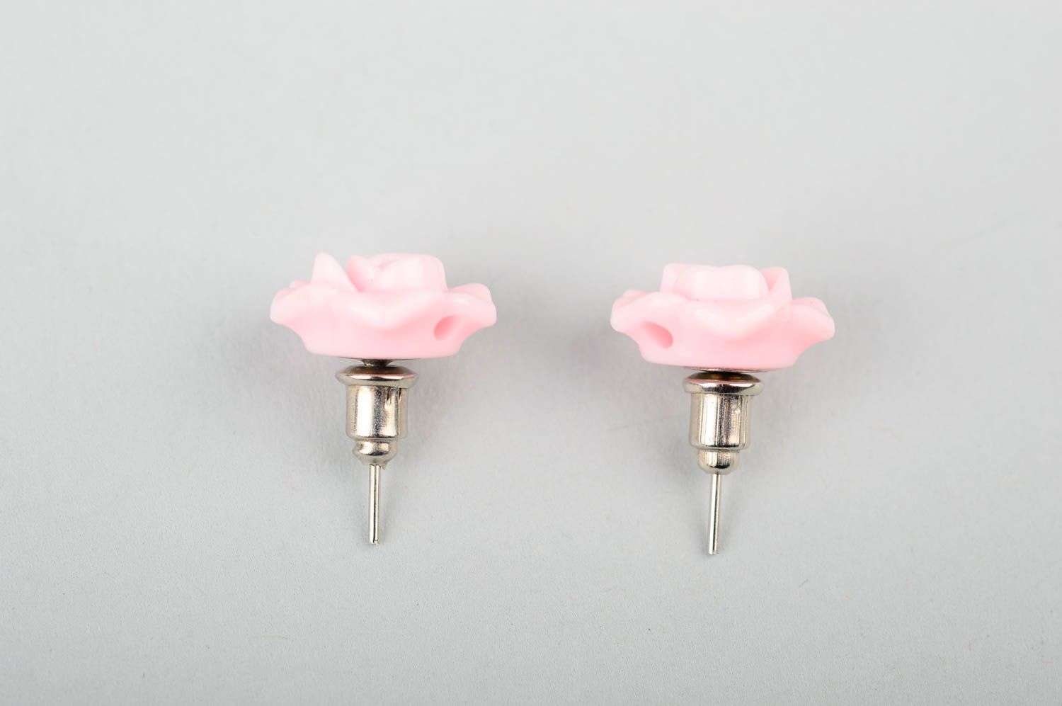 Handmade cute stud earrings designer plastic jewelry flower elegant earrings photo 3