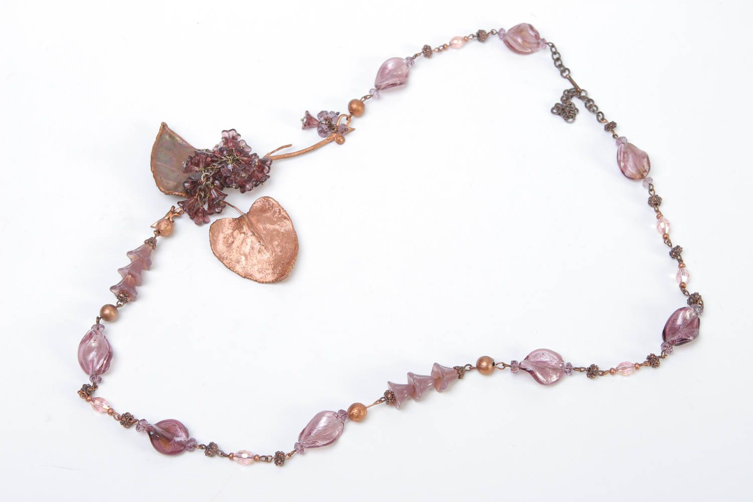 Collier verre Bijou fait main perles de rocaille tchèques Accessoire femme photo 2