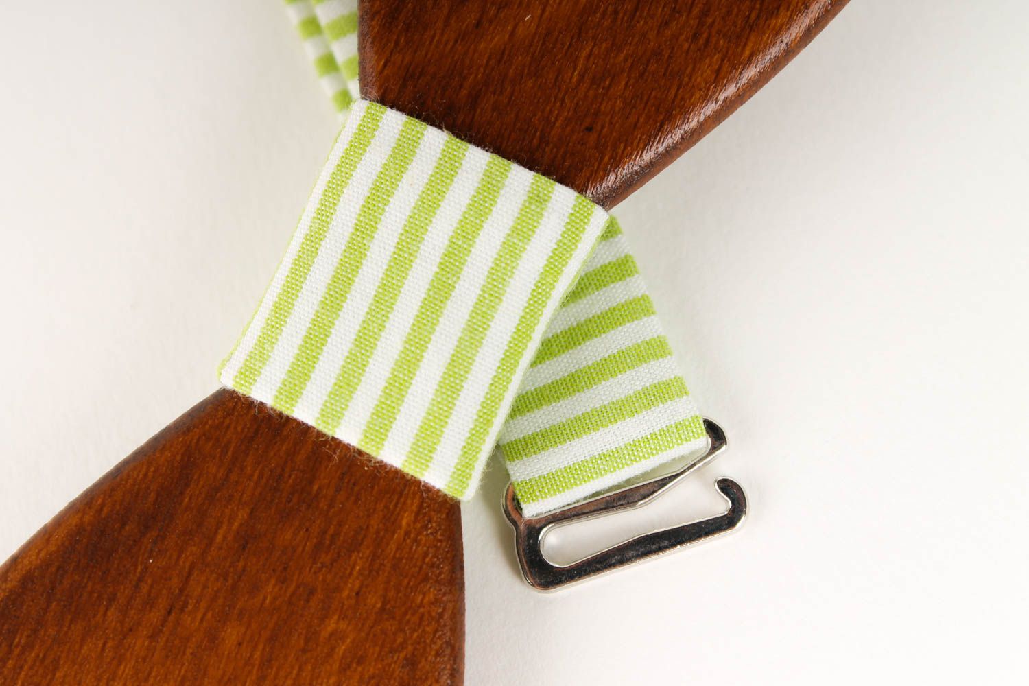 Handmade unisex bow ties 2 pieces handmade textile bow tie wooden bow tie photo 4