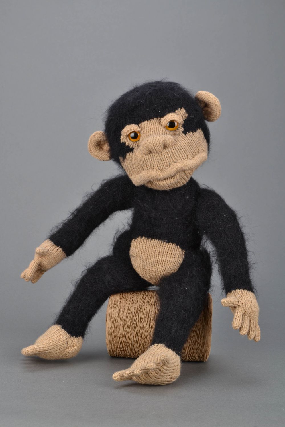 Handmade soft crochet toy Monkey photo 1