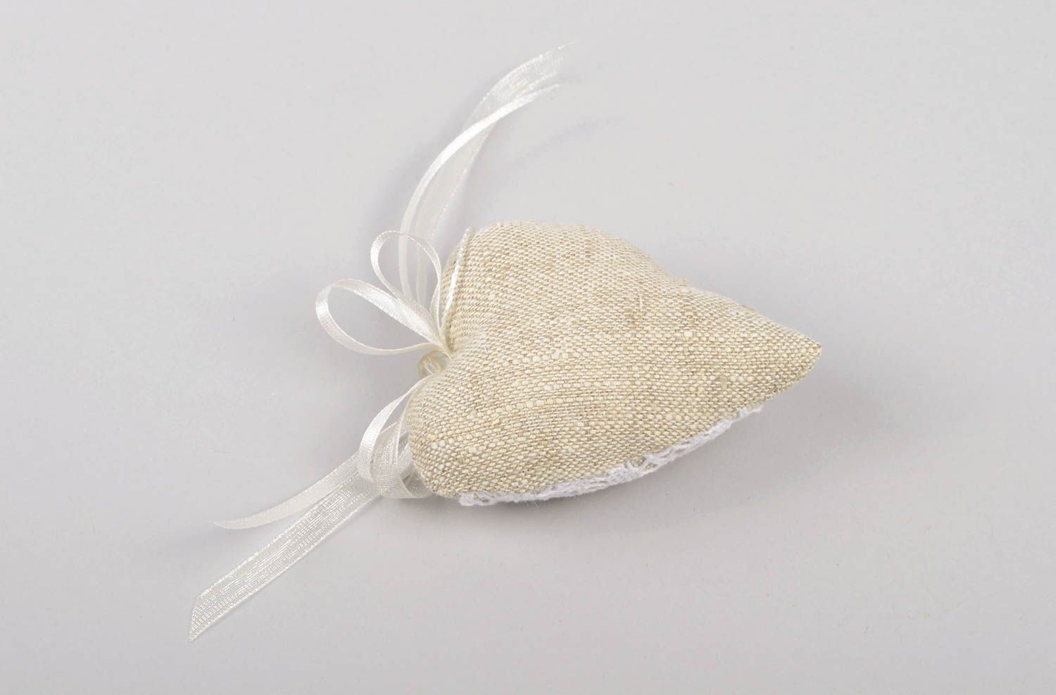 Plüsch Herz handmade Deko aus Naturmaterialien originell romantische Geschenke foto 2