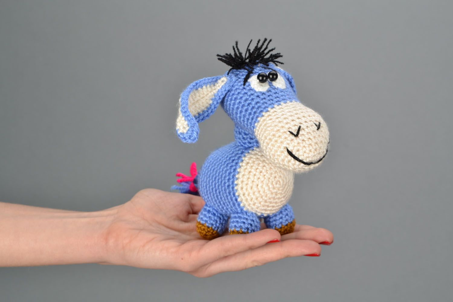 Soft crochet toy Donkey photo 2