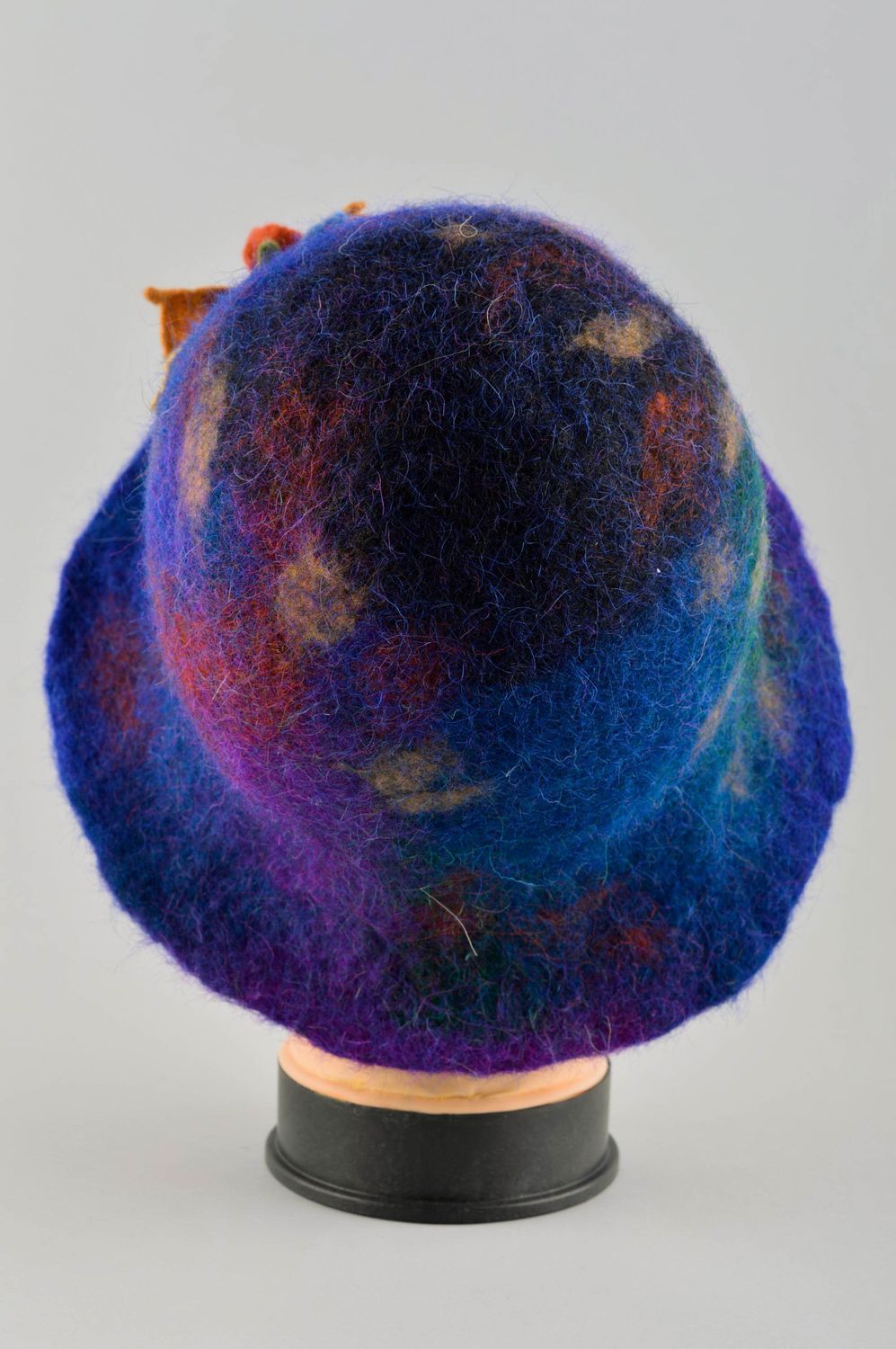 Handmade flower hat with brims winter accessories women hat designer stylish hat photo 4