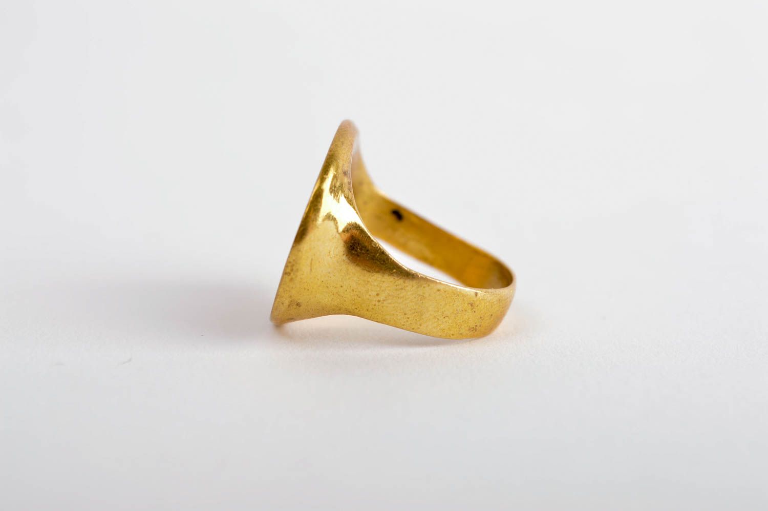 Handmade Schmuck Ring Vintage Damen Modeschmuck Accessoire für Frauen Messing foto 3