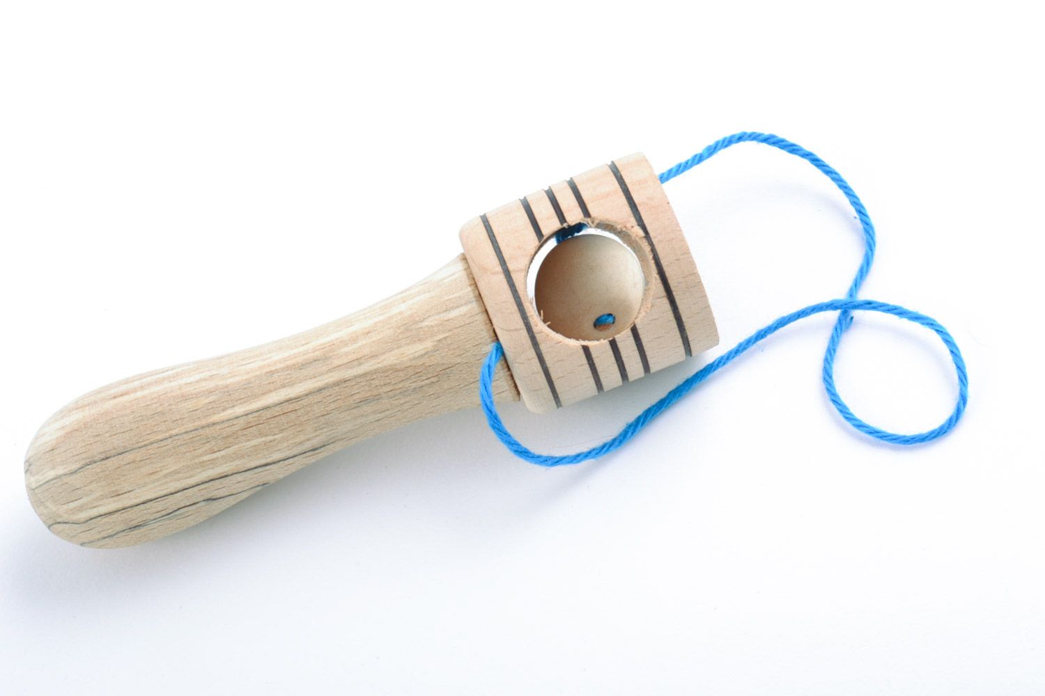 Petit jouet en bois artisanal fait main original éducatif pour enfants cadeau photo 4