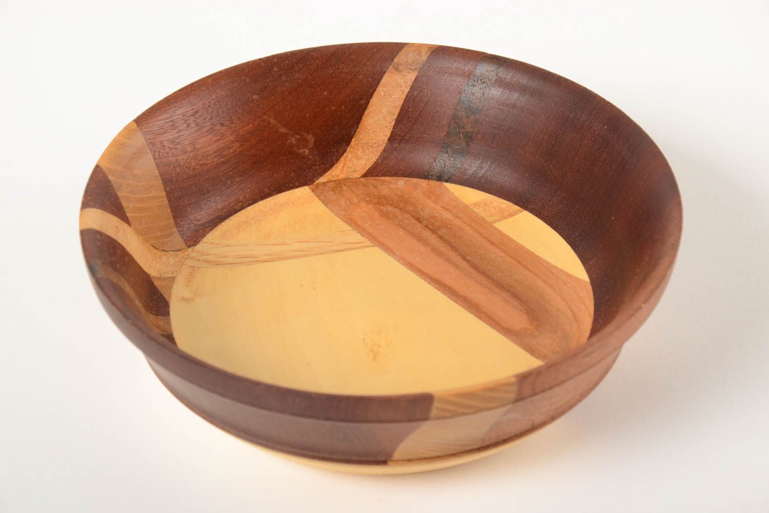 Cuenco de madera artesanal utensilio de cocina regalo original para sopas foto 3