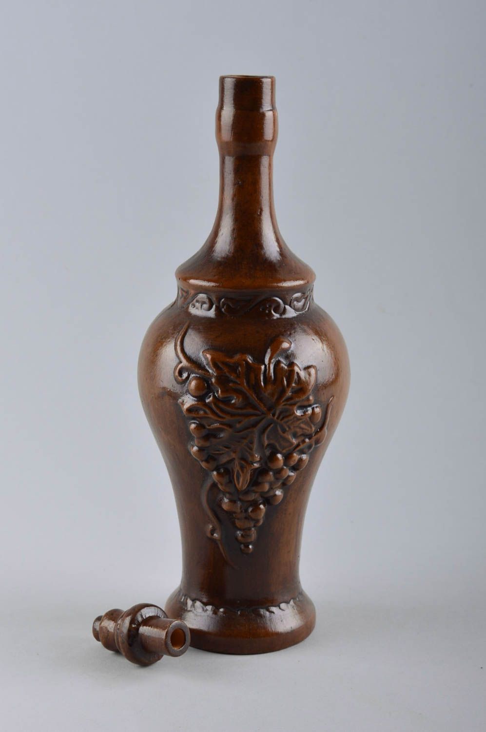 Jarro decorativo hecho a mano de arcilla vasija de cerámica regalo original foto 4