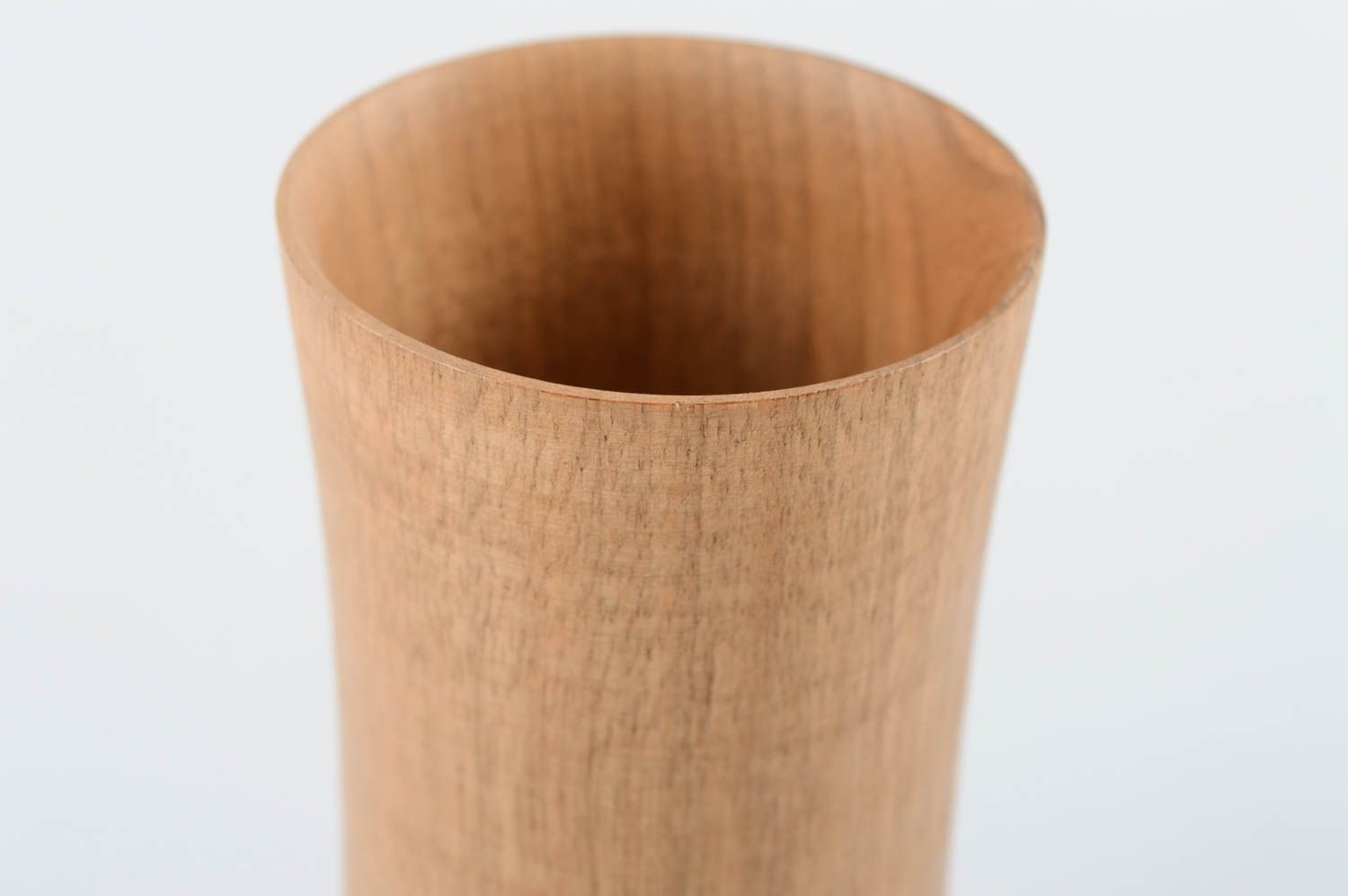 Copa para vino artesanal tallada de madera vajilla moderna regalo original foto 4