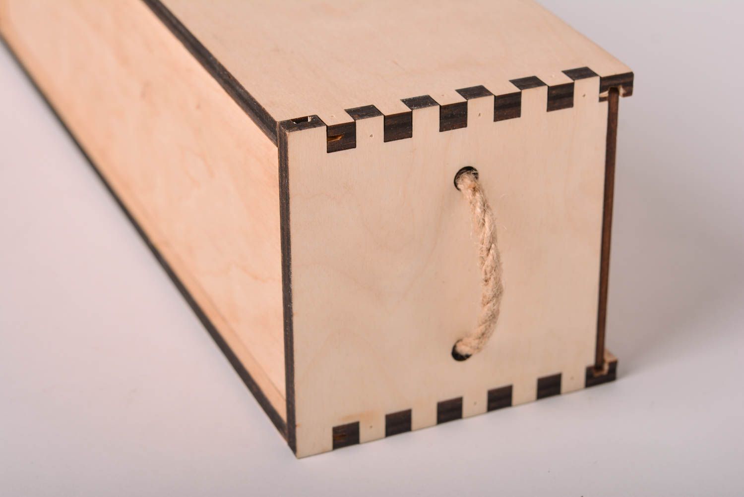 Декоративный ящик хэнд мэйд ящик для хранения деревянный ящик пенал светлый фото 4