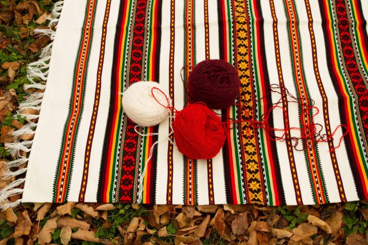 Tappeto di lana fatto a mano arredamento di casa passatoia di lana naturale
 foto 1