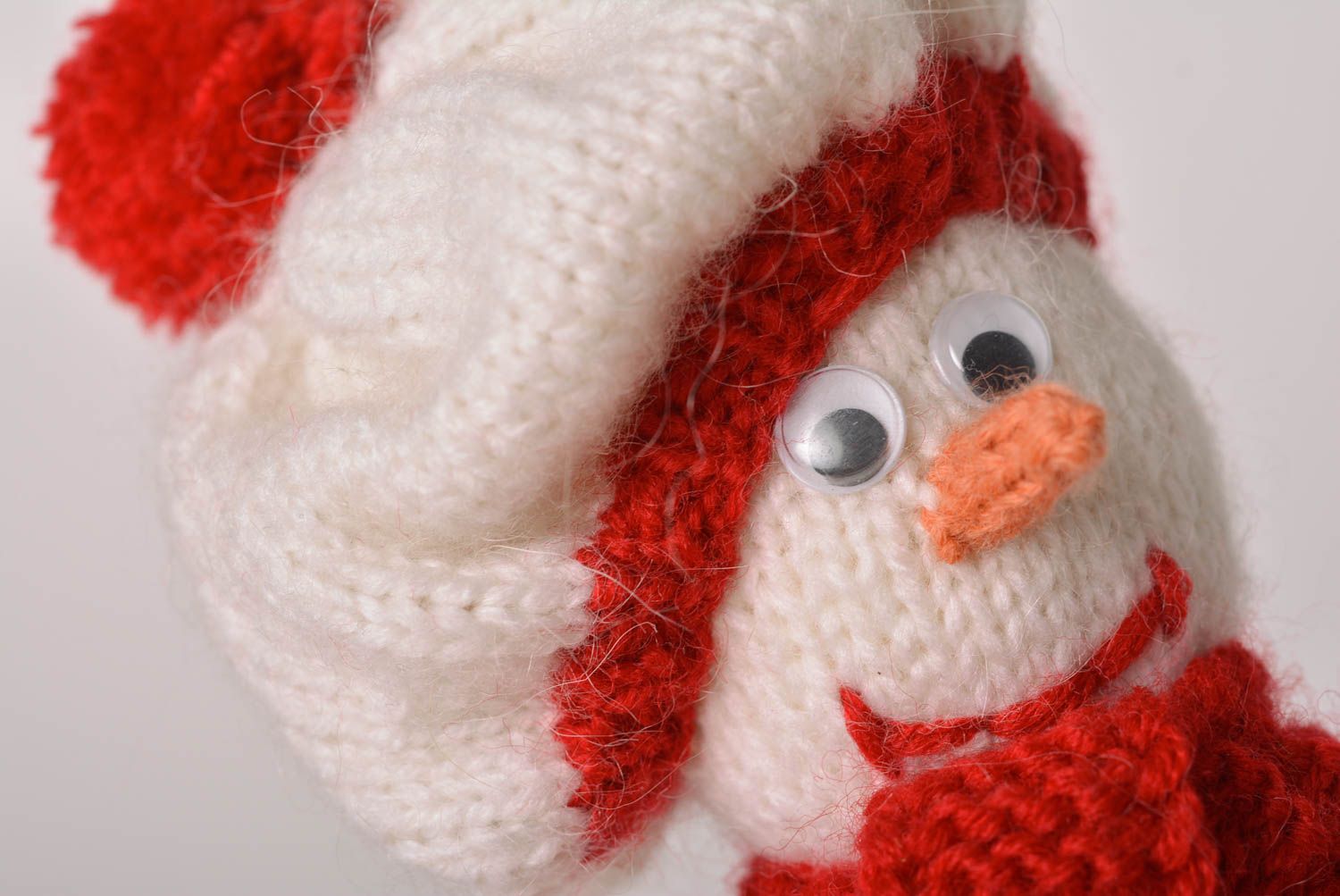 Peluche bonhomme faite main Jouet enfant Cadeau original laine tricot crochet photo 2