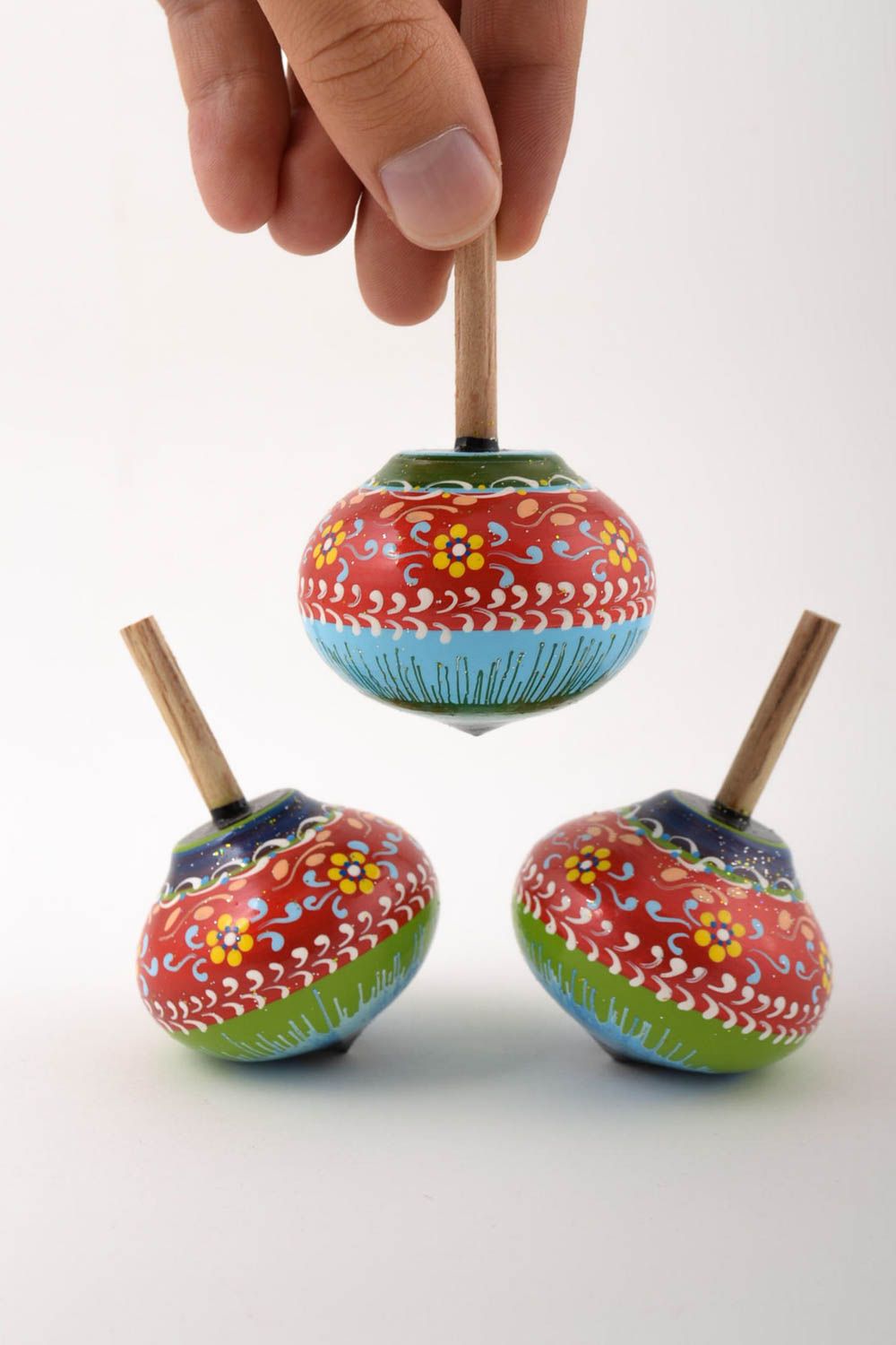 Детские юлы игрушки ручной работы игрушки из натурального материала деревянные фото 5