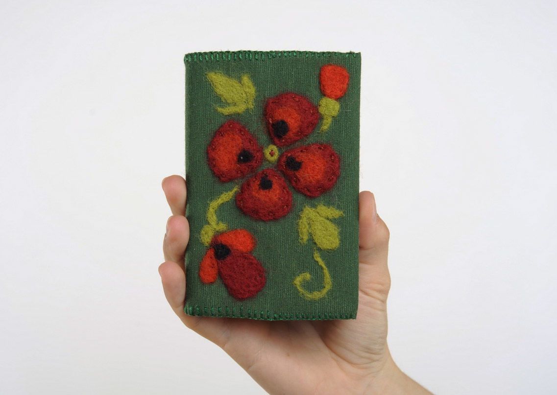 Notebook cover made of wool photo 2