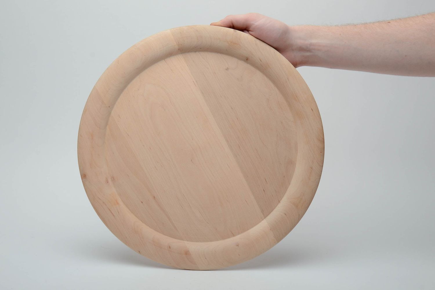 Резная деревянная заготовка тарелки из ольхи  фото 5