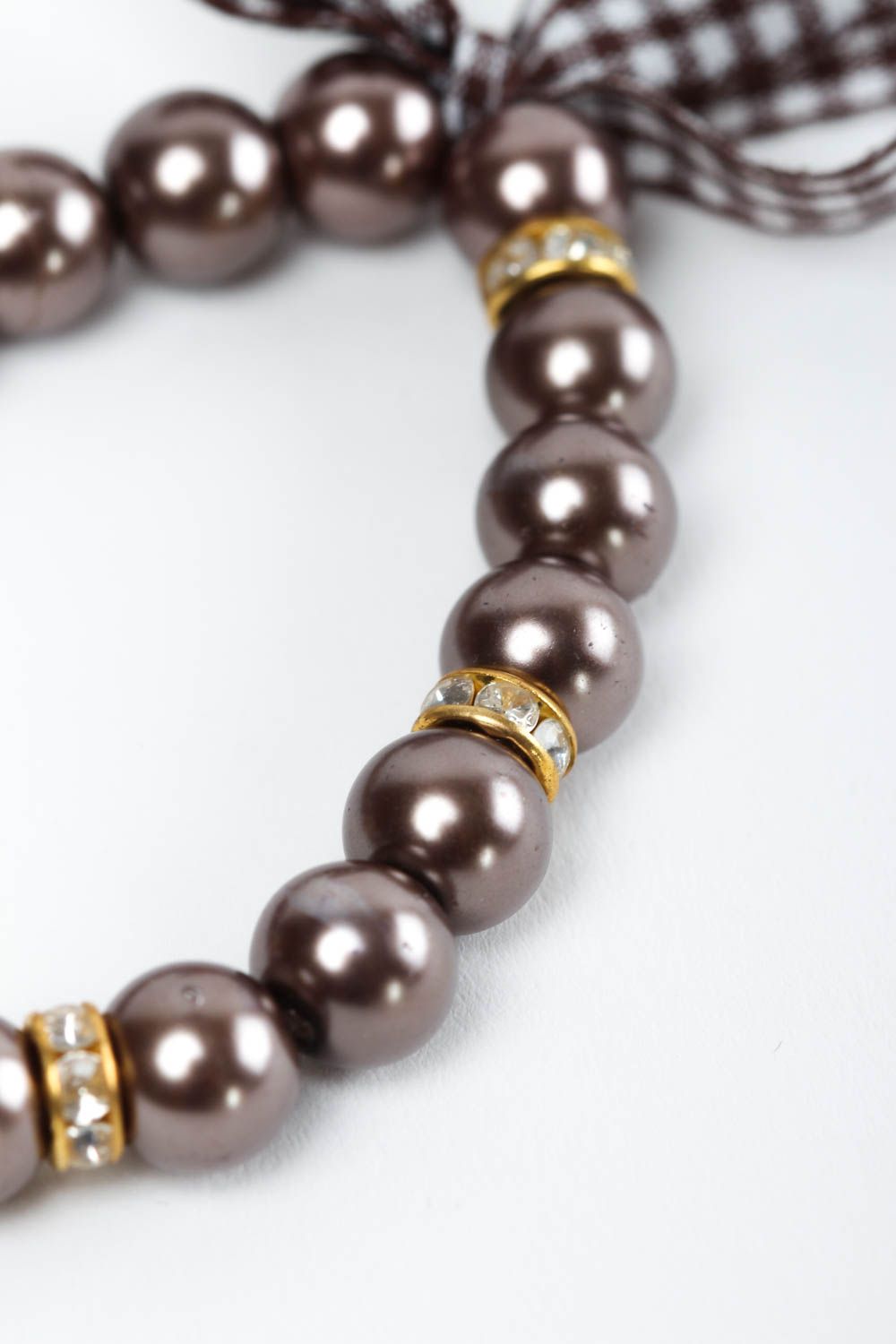 Pulsera original hecha a mano de perlas accesorio para mujeres regalo original foto 4