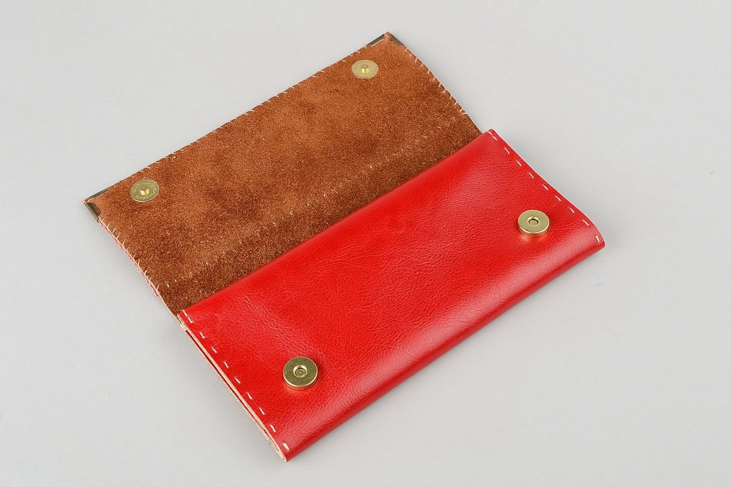 Leather wallet Fleur photo 4