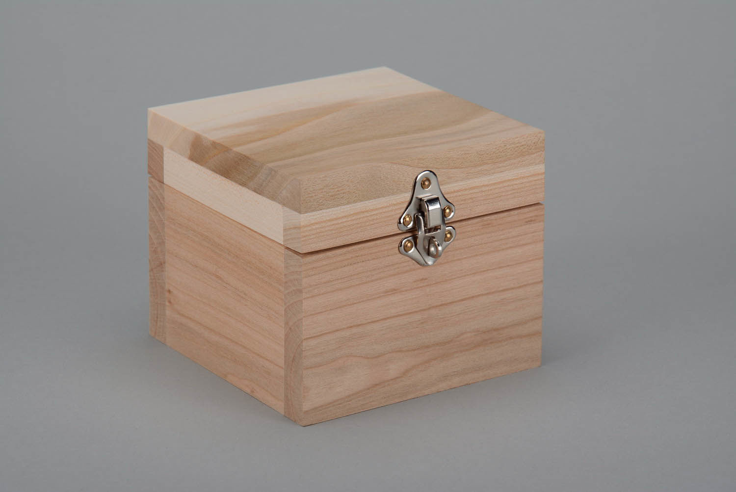 Boîte en bois brut à décorer fait main photo 3