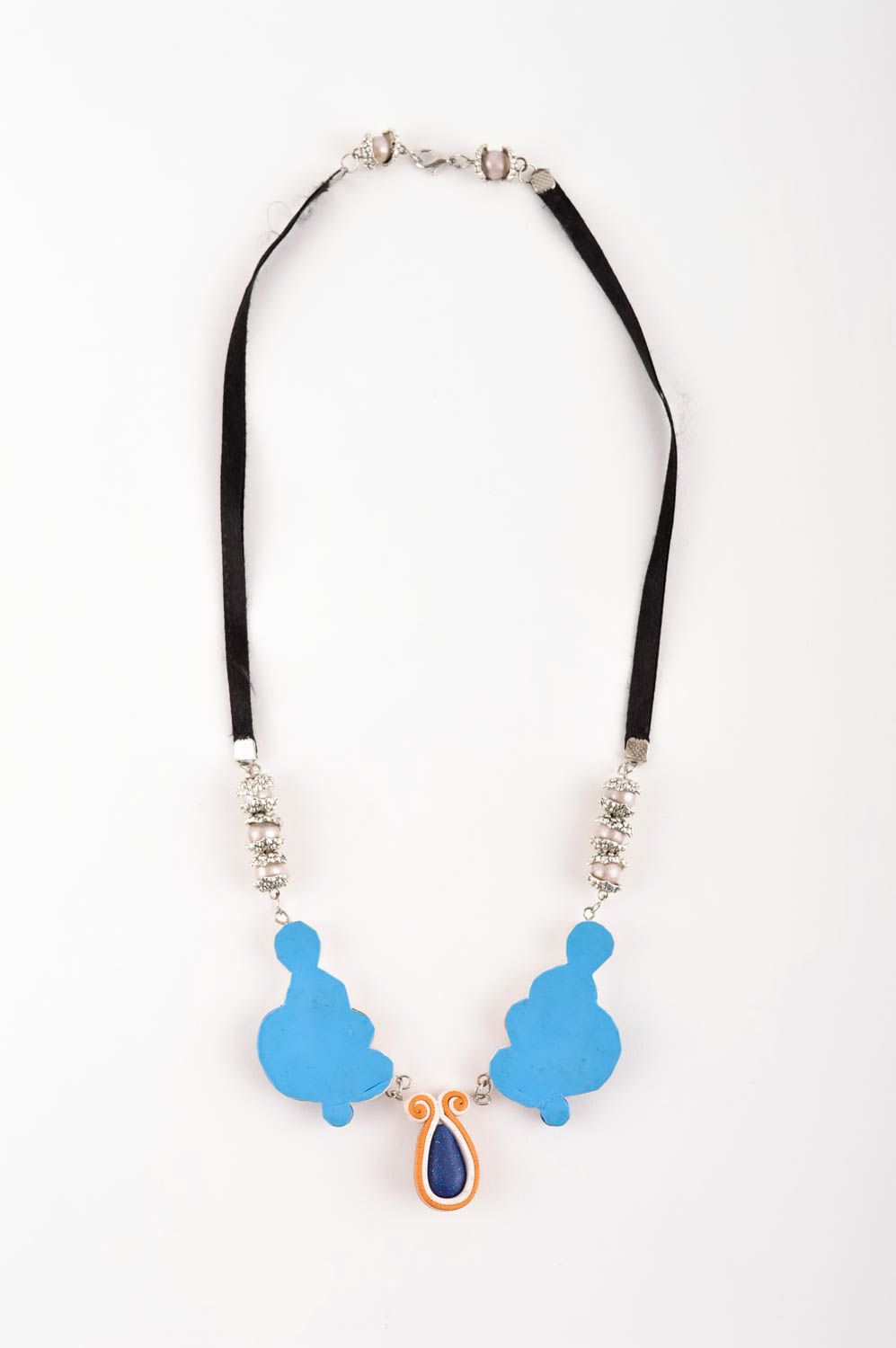 Handmade designer necklace stylish feminine necklace unusual accessory photo 4