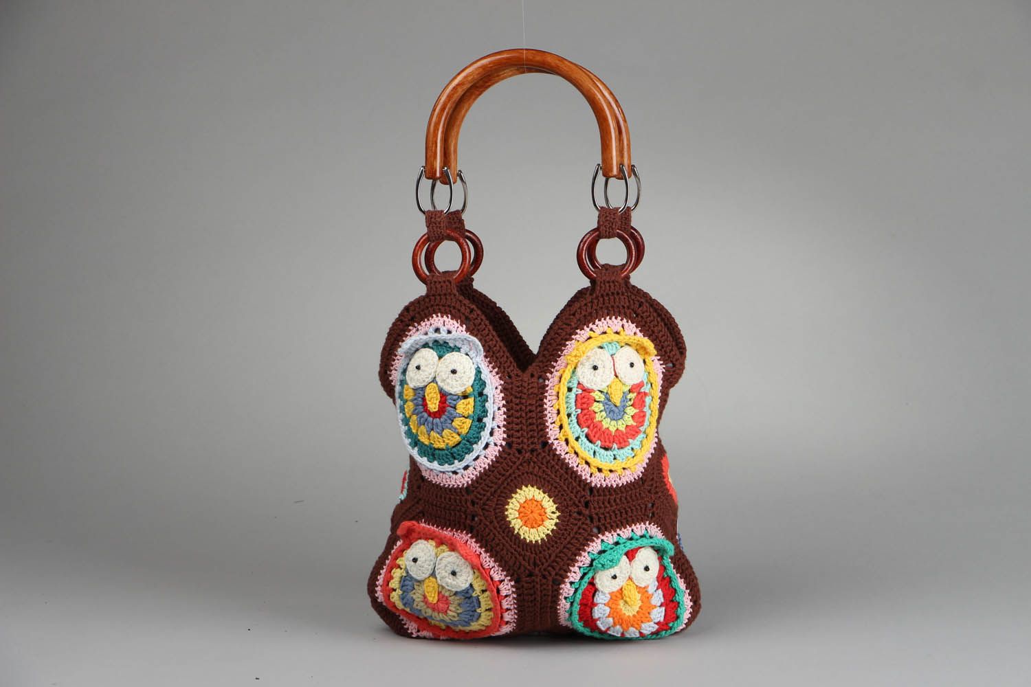 Crochet purse Owls photo 1
