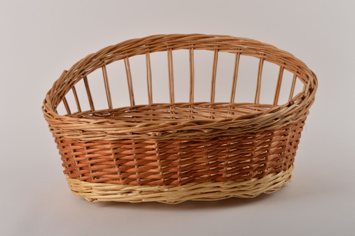 Handmade designer woven basket stylish interior element basket for animal photo 2