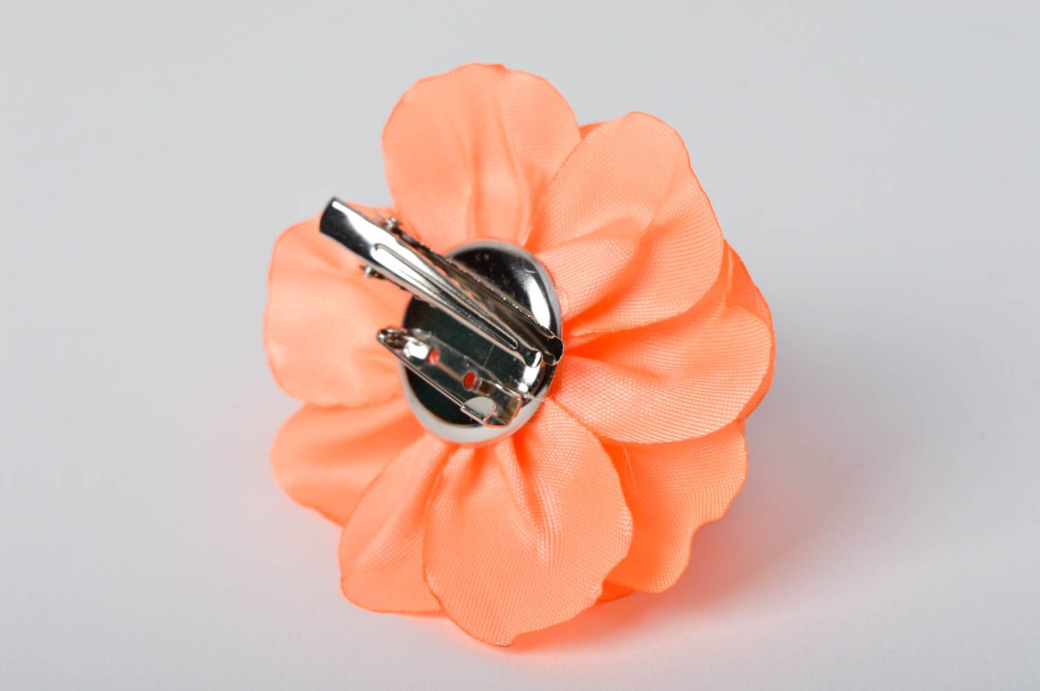Handmade schöne Blume Haarspange orange Blume Brosche Accessoire für Mädchen foto 5