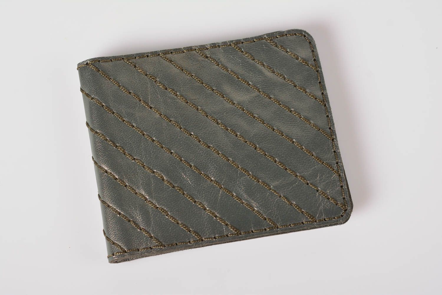 Handmade leather wallet men accessories slim wallets designer wallets gift ideas photo 1