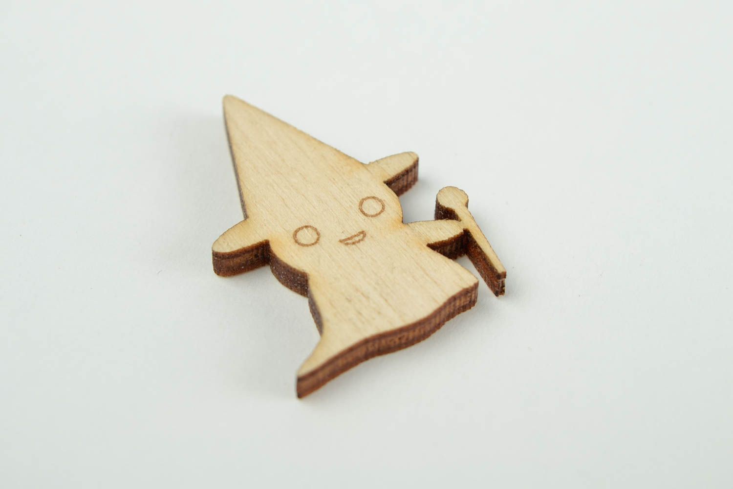 Handgemachte Figur zum Bemalen Holz Rohlinge Miniatur Figur Gespenst schön toll foto 5