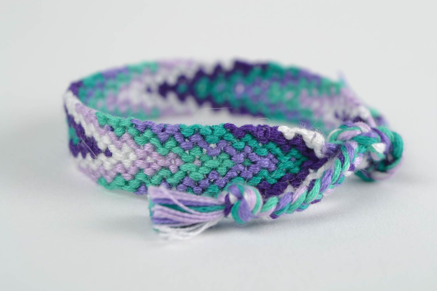 Beautiful macrame woven friendship bracelet handmade adjustable size photo 4