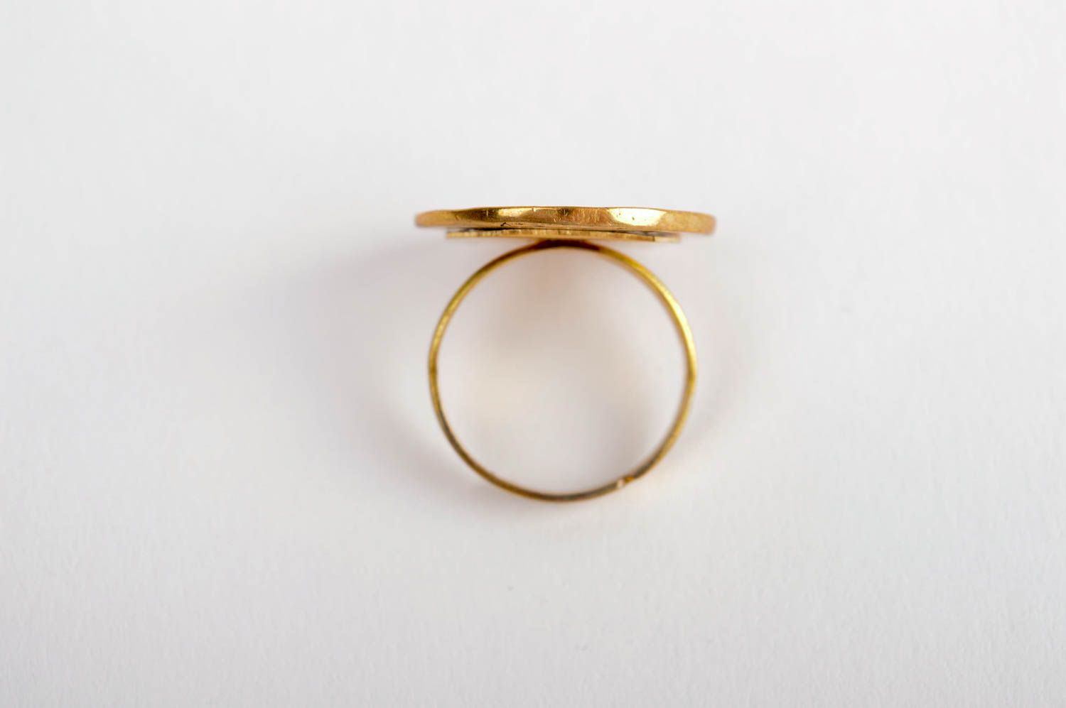 Metall Ring handgeschaffen origineller Schmuck modisch Damen Modeschmuck foto 4