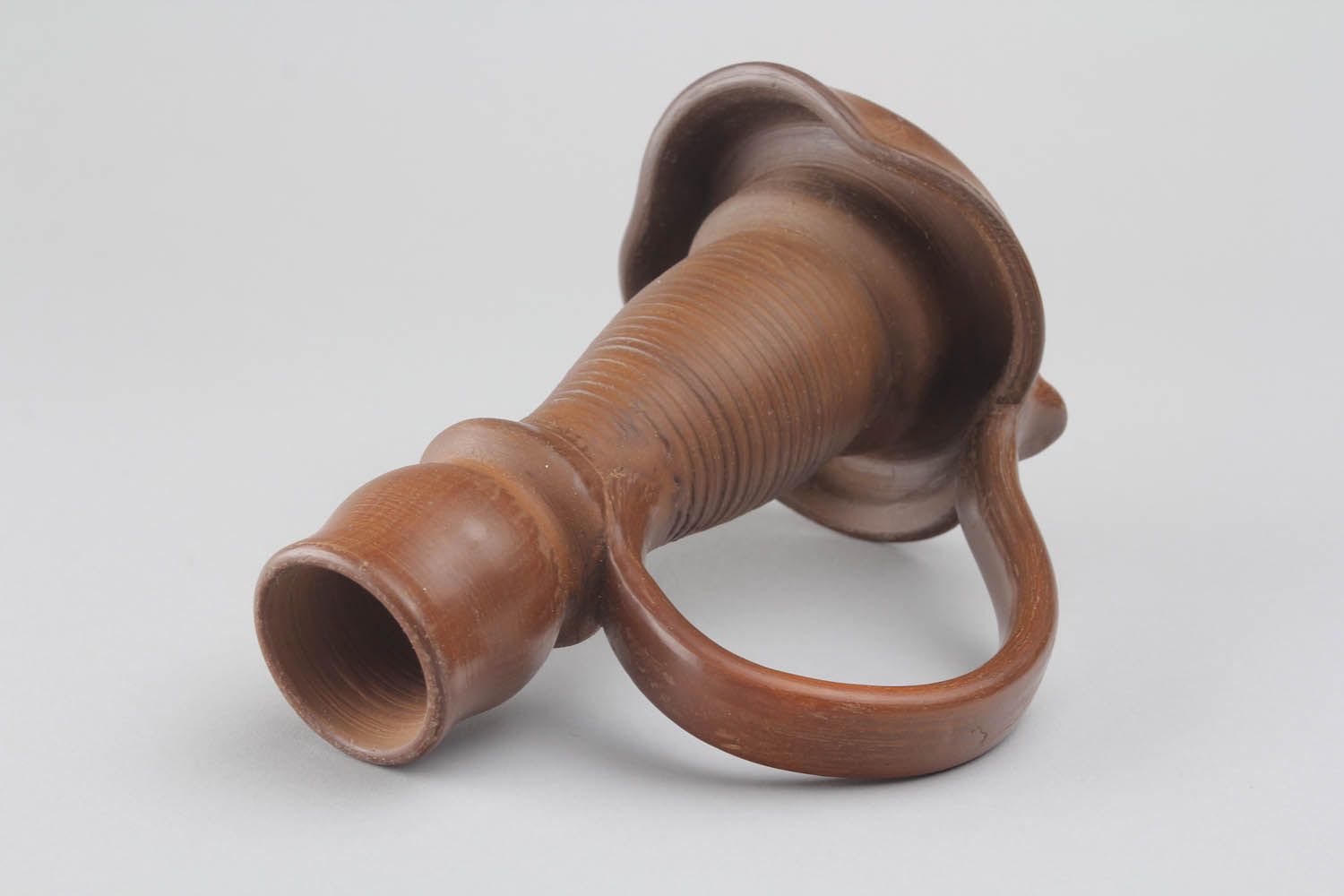 Clay candlestick photo 3