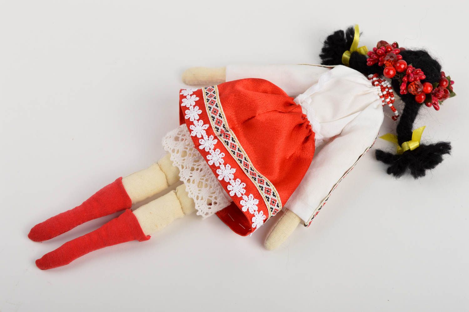 Кукла из ткани кукла ручной работы мягкая кукла в национальном костюме фото 4