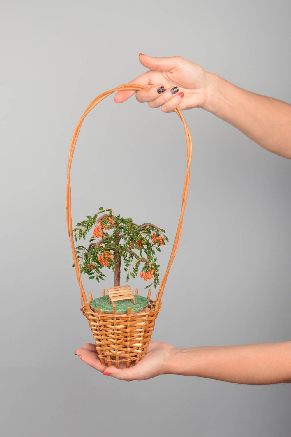 Árbol de abalorios hecho a mano regalo original para amigos decoración de hogar foto 5