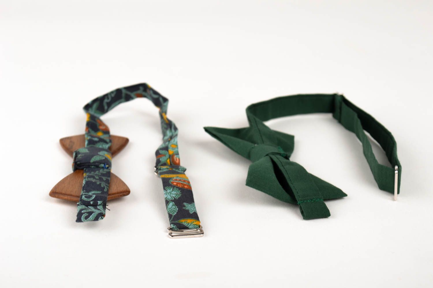 Handmade Fliegen Set Accessoires für Männer Anzug Fliegen 2 Stück grün schön foto 4