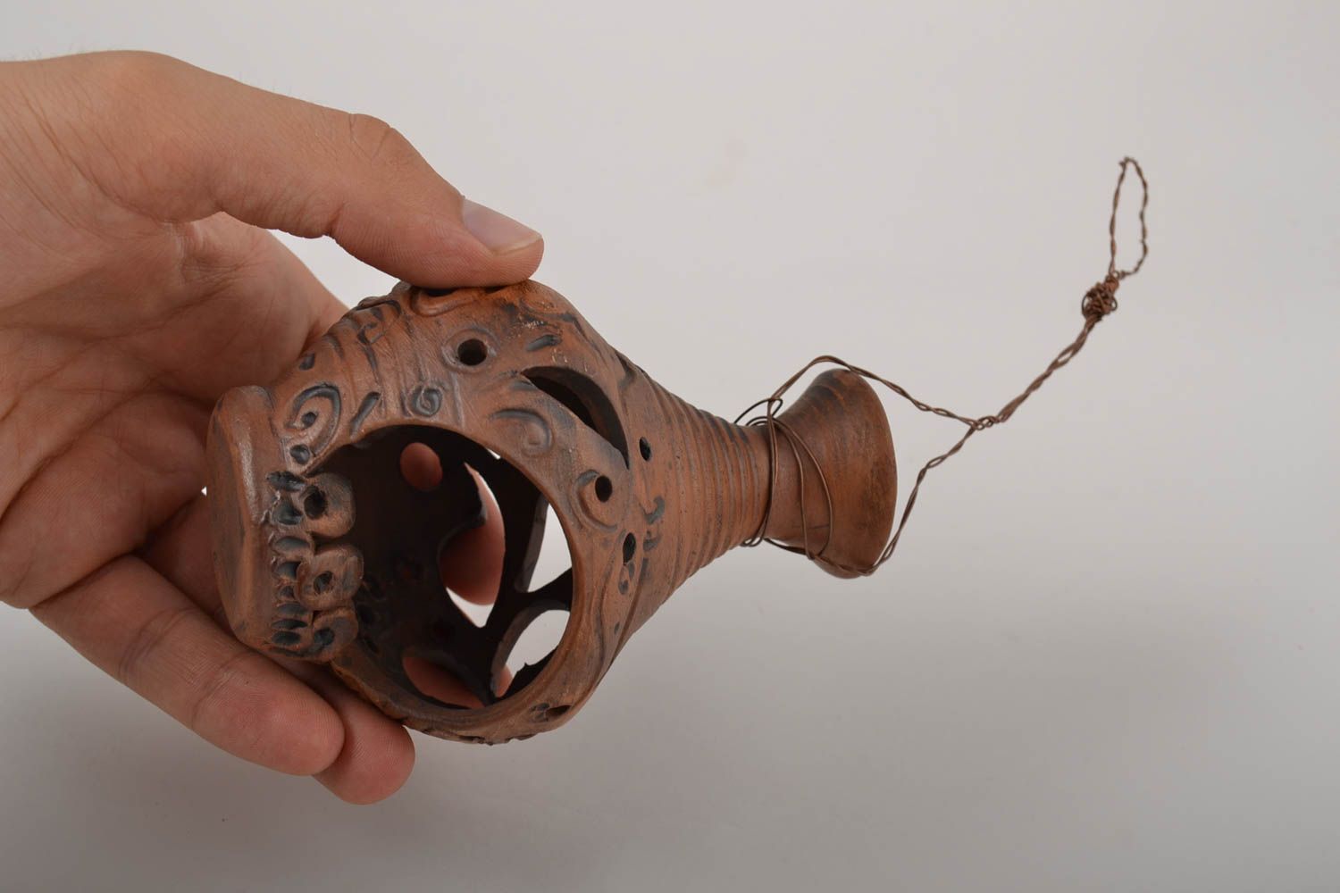 Designer Teelichhalter handmade Kerzenhalter Keramik Teelichthalter aus Ton foto 5