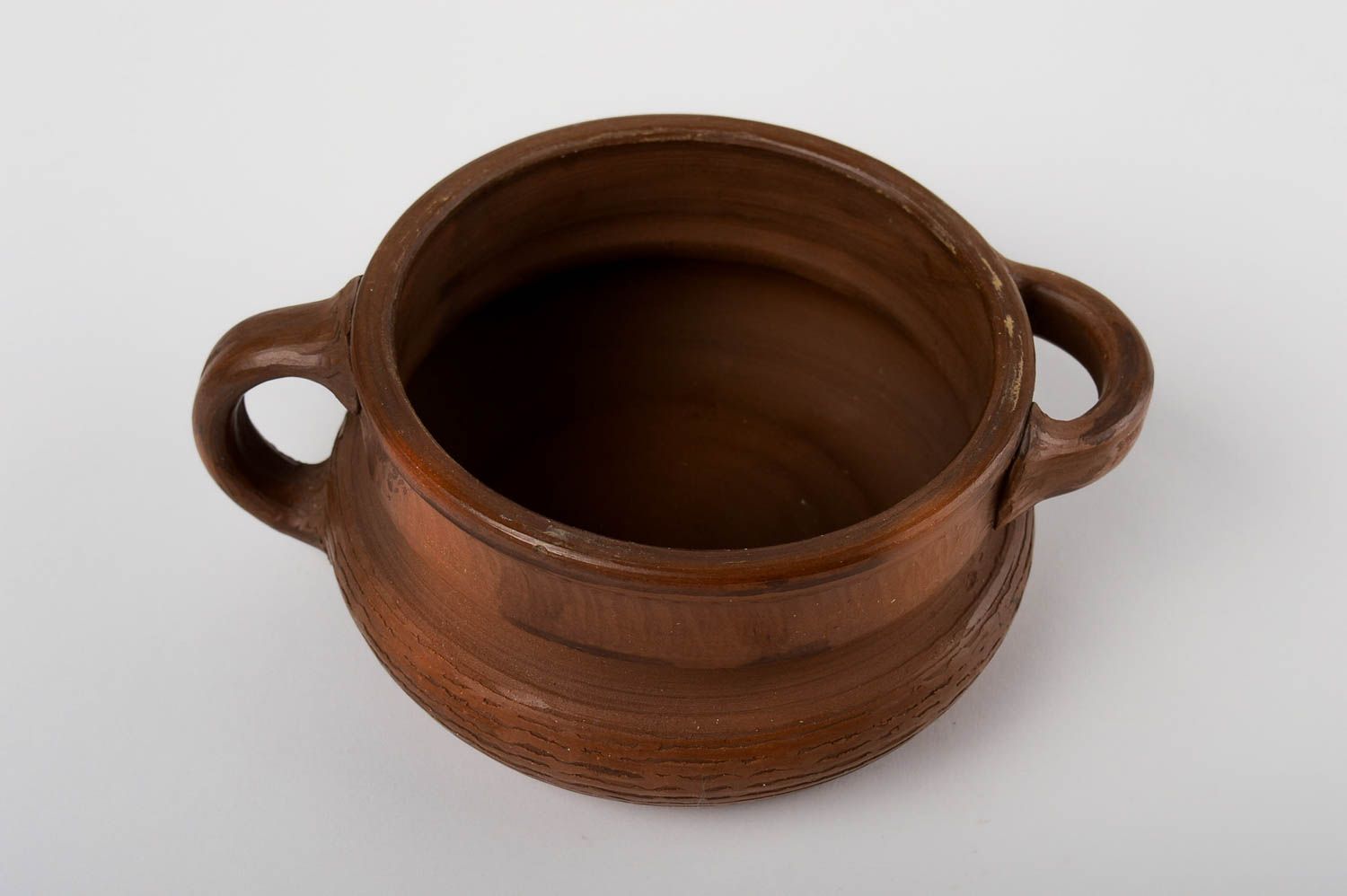 Teller Keramik handmade Suppen Terrine Teller braun Geschenk für Frauen 750 ml foto 3