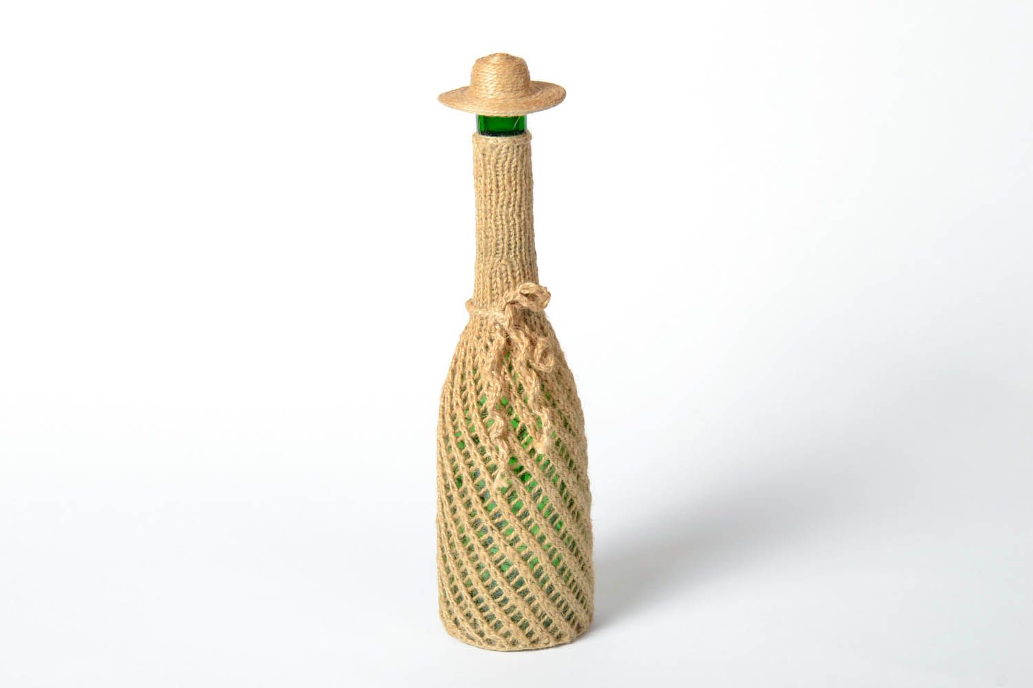 Botella decorativa con corcho foto 2